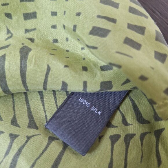 💙 Josephine Chaus 100% Silk Tropical Lightweight Top Size 12 - Picture 6 of 9